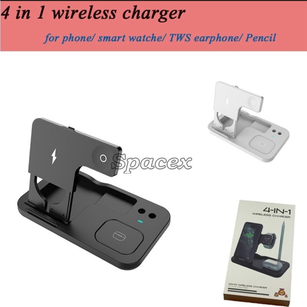 Quality 4 in 1 15W Smart Portable Wireless Charger